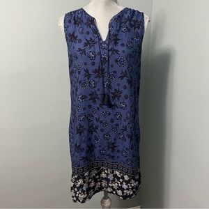 BEACHLUNCHLOUNGE Boho shift mini print dress women’s size small sundress resort